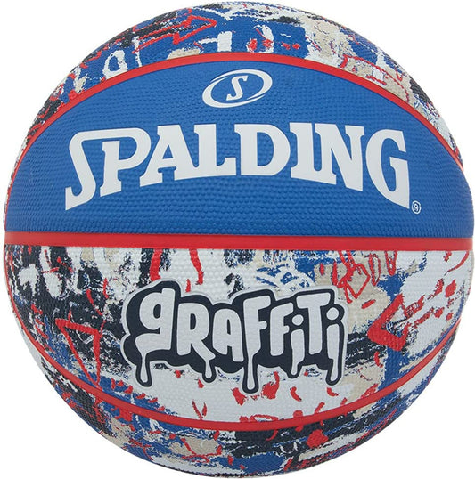 Spalding Graffiti Series Blue/Red Outdoor Basketball - Size 7