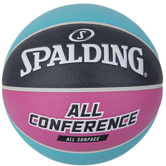 Spalding All Conference Teal Pink Outdoor Basketball - Size 6